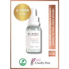 ReBorn Solution Yaşlanma, Karşıtı, Onarıcı Retinol (A Vitamini) Gece Serumu 30 ml (1% Retinol + B5)