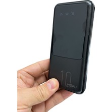 Hepu 10.000 mAh Kablolu Dijital Göstergeli 10.000 Mah Siyah Powerbank