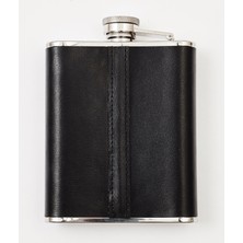 Zippo Çelik Matara 177ML (6 Oz) - Siyah Deri Kaplama