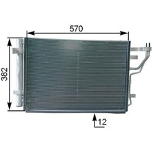 Oris CHY010012 Klima Radyatörü (Kondanser) Kia Ceed Pro Ceed 2007-2012 Hyundai I30 2007-2012 (587X391X16) 976062H000