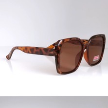 Ayel Glasses Tarz Kare Kadın Güneş Gözlüğü  Leopar Desenli