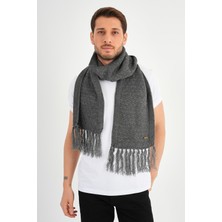 Alexandergardı Örgü Detaylı Püsküllü Atkı (E22-18843)