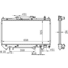 Oris BTO048026 Radyatör Brazing At 325X658X26 Avensis 2.0ı 97-64784 1640003190