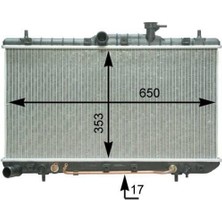 Oris BHY000016 Motor Radyatörü (335X638X16) Accent Admire 1.6l 99-Otomatik 2531025100