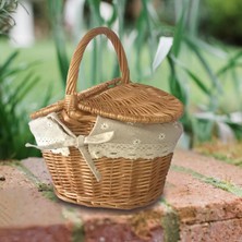 Mimgo Hasır Sepeti Rattan Depolama Sepeti (Yurt Dışından)