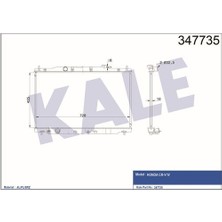 Kale 347735 Radyatör Al Pl Brz Crv Iv mt 19010R5AA51