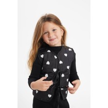 Pamila Butik Kız Çocuk Triko Yelekli  Alt Üst Takım