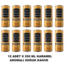 Obsesso Karamelli Soğuk Kahve 250 ml x 12 Adet