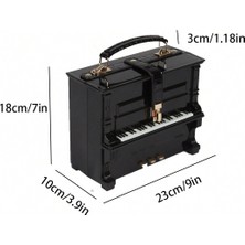 WDT Yeni Piyano Akrilik Kutu El Çantası, Omuz Diagonal Çantası 9079 (Yurt Dışından)