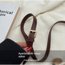 AWMjinchao Crossbody Çanta Eşkenar Dörtgen Taşınabilir Kova Çanta (Yurt Dışından)