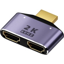 Faith LED Işıklı HDMI Uyumlu 1'i 2 Çıkışlı Splitter Adaptörü (Yurt Dışından)