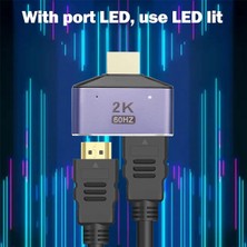 Faith LED Işıklı HDMI Uyumlu 1'i 2 Çıkışlı Splitter Adaptörü (Yurt Dışından)