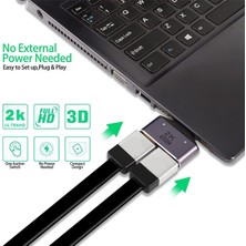 Faith LED Işıklı HDMI Uyumlu 1'i 2 Çıkışlı Splitter Adaptörü (Yurt Dışından)