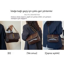 AK47houzi Moda Vahşi Eşkenar Dörtgen Nakış Ipliği Küçük Kare Çanta (Yurt Dışından)