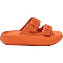 Liger Unisex Çift Tokalı Medikal Hafif Eva Terlik TURUNCU