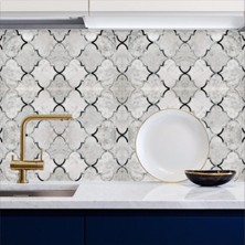 Mutfak Tezgah Arası Kendinden Yapışkanlı Folyo Kaplama Mermer Desen 60 cm  x 100 cm