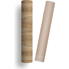 Mutfak Tezgah Arası Kendinden Yapışkanlı Folyo Kaplama Ahşap Parke Desen 60 cm  x 100 cm