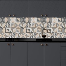 Mutfak Tezgah Arası Kendinden Yapışkanlı Folyo Kaplama Taş Desen 60 cm  x 100 cm