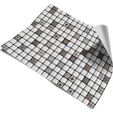 Mutfak Tezgah Arası Kendinden Yapışkanlı Folyo Kaplama Mozaik Desen 60 cm  x 100 cm