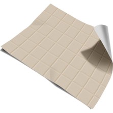 Mutfak Tezgah Arası Folyo Kaplama Bej Kendinden Yapışkanlı 60 cm  x 100 cm