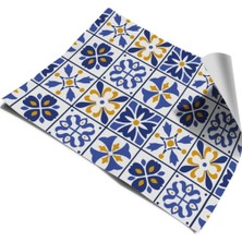 Mutfak Tezgah Arası Kendinden Yapışkanlı Folyo Kaplama Nostajik Fayans Desen 60 cm  x 100 cm