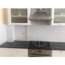 Mutfak Beyaz Taş Desen Tezgah Arası Kendinden Yapışkanlı Folyo 60 cm  x 100 cm
