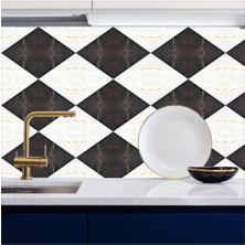 Mutfak Tezgah Arası Kendinden Yapışkanlı Folyo Kaplama Baklava Desen 60 cm  x 100 cm