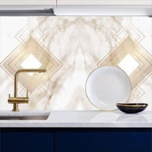 Mutfak Tezgah Arası Kendinden Yapışkanlı Folyo Kaplama Mermer Desen 60 cm  x 100 cm