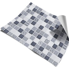 Mutfak Tezgah Arası Kendinden Yapışkanlı Folyo Kaplama Mozaik Taş Desen 60 cm  x 100 cm