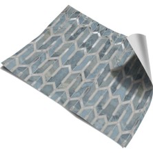Mutfak Tezgah Arası Kendinden Yapışkanlı Folyo Kaplama Mavi 60 cm  x 100 cm
