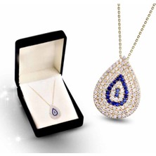 Desingshop Damla Nazar Boncuklu Taşlı Kolye