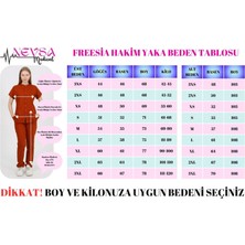 Nevsa Freesia Hakim Yaka Mürdüm  Uniforma (Likralı) 2xs - Takım - Hayır Isim Yazılmasın