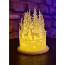 Dekoratif Yılbaşı Gece Lambası