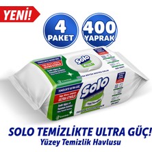 Solo Temizlikte Ultra Güç Sedir Ağacı&Yasemin Esintisi Yüzey Temizlik Havlusu 4'lü 400 Yaprak