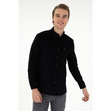 U.s. Polo Assn. Erkek Siyah Gömlek Desenli 50291395-VR046