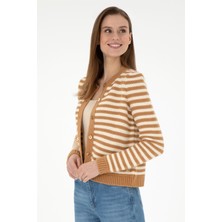 U.S. Polo Assn. Kadın Camel Hırka (Triko) 50297119-VR015