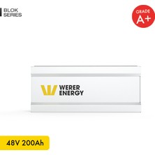 Werer Energy 48V 200Ah LiFePO4 Block Series Bluetooth'lu Lityum Demir Fosfat Akü