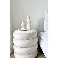 Mandalin Art Studio Asimetrik Uzun ve Kısa 2’li Dekoratif Şamdan Mumluk
