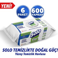 Solo Temizlikte Doğal Güç Okaliptus&çam Esintisi Yüzey Temizlik Havlusu 6'lı 600 Yaprak