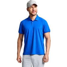 Slam Tech Pique Polo Ss Erkek Mavi Tişört