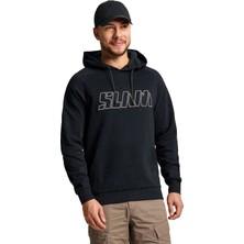 Slam Logo Hoodie Erkek Siyah Sweatshirt