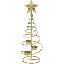 Altın Yıldız Tealıght Mumluk Dekor 42CM
