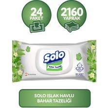 Solo Islak Havlu Kapaklı 90 Yaprak 24'lü Set 2160 Yaprak