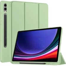 TEKNETSTORE Samsung Galaxy Tab S9+ Fe Plus 12.4 Uyumlu Kılıf Uyku Modlu Pu Deri Arkası Silikon Kalem Bölmeli