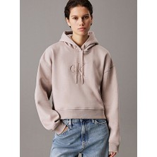 Calvin Klein Raısed Embroıdery Ck Hoodıe