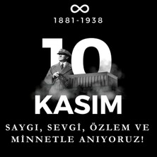 10 Kasım Atatürk'ü Anma Özel Gün Okul Etkinlikleri Için Yaka Kartı  Etiketi  8 Adett