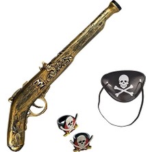 Ynt İthalat Oyuncak Korsan Sı Korsan Maskesi ve 2 Adet Korsan Yüzüğü Seti