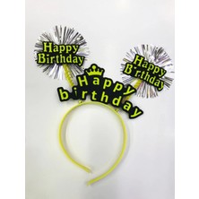 Ynt İthalat Happy Birthday Neon Renk Doğum Günü Tacı 12 Adet