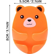 12 Adet Yapışkanlı Ayı Model Emoji Şekilli Kablo Fiş Tutucu Askısı Kablo Düzenleyici Sabitleyici