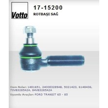 Votto 17-15200 Rot Başı Sağ Diş Transit 65-85 70VB3285A2A
